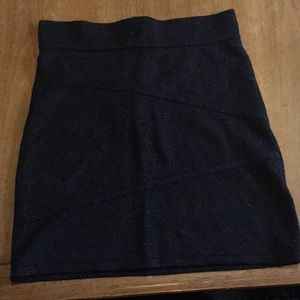 Black shimmer skirt